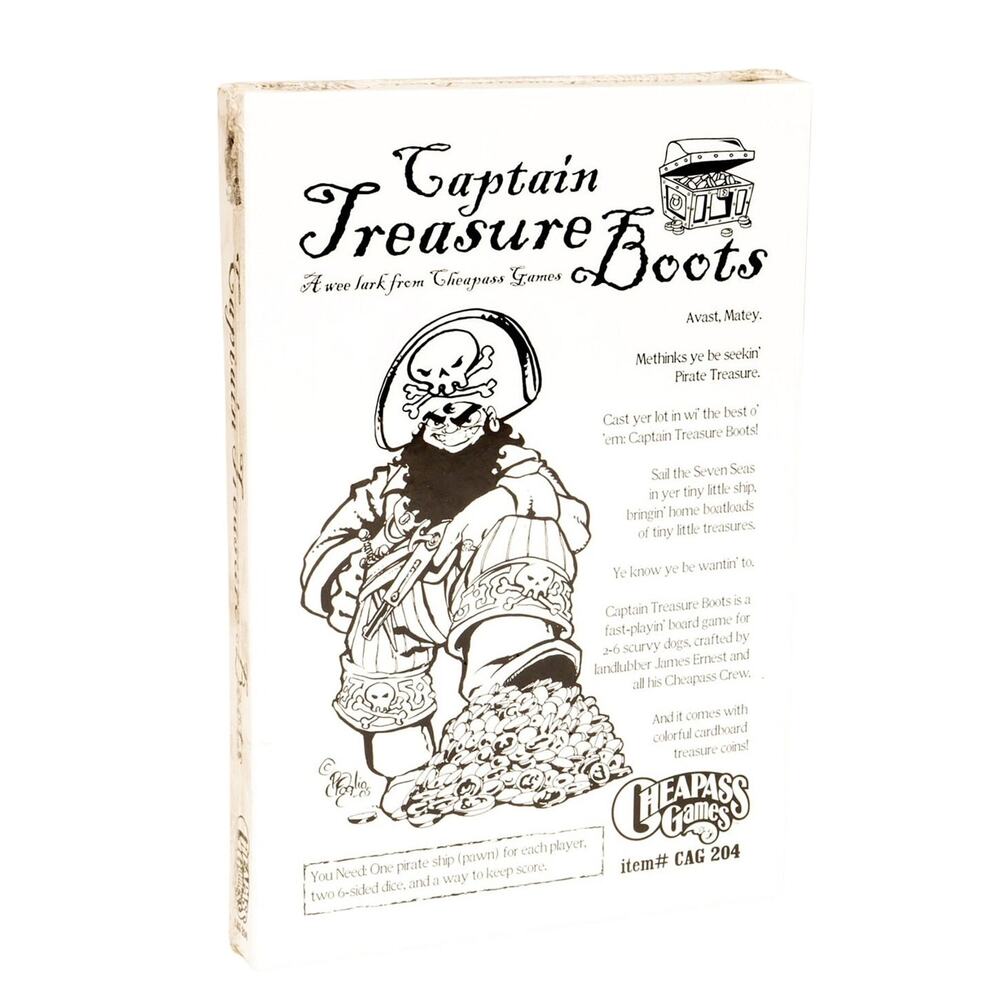 Captain Treasure Boots - Board Game Game - 2-6 Players